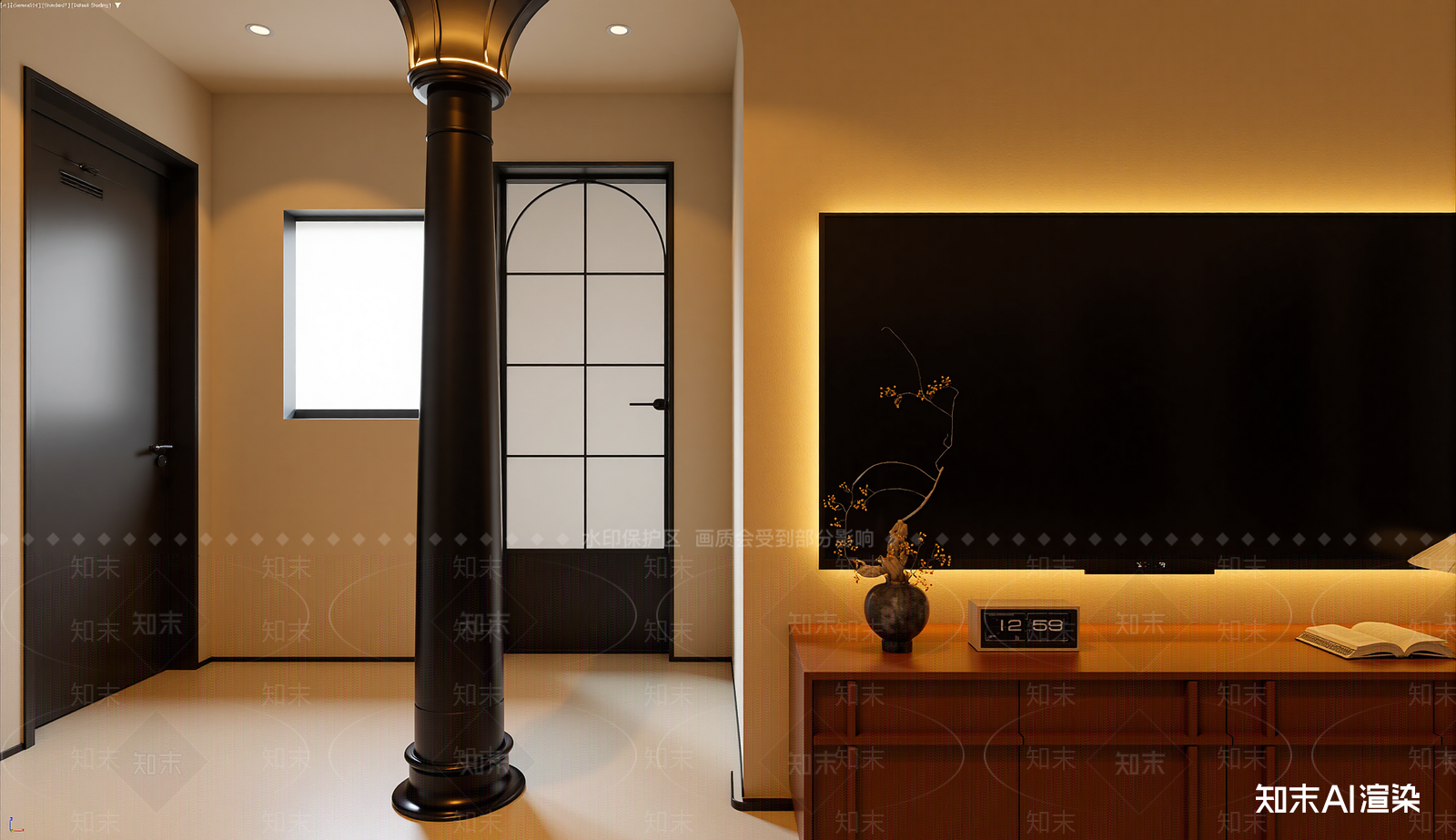 法式家居卧室3D模型下载【ID:1221471069】
