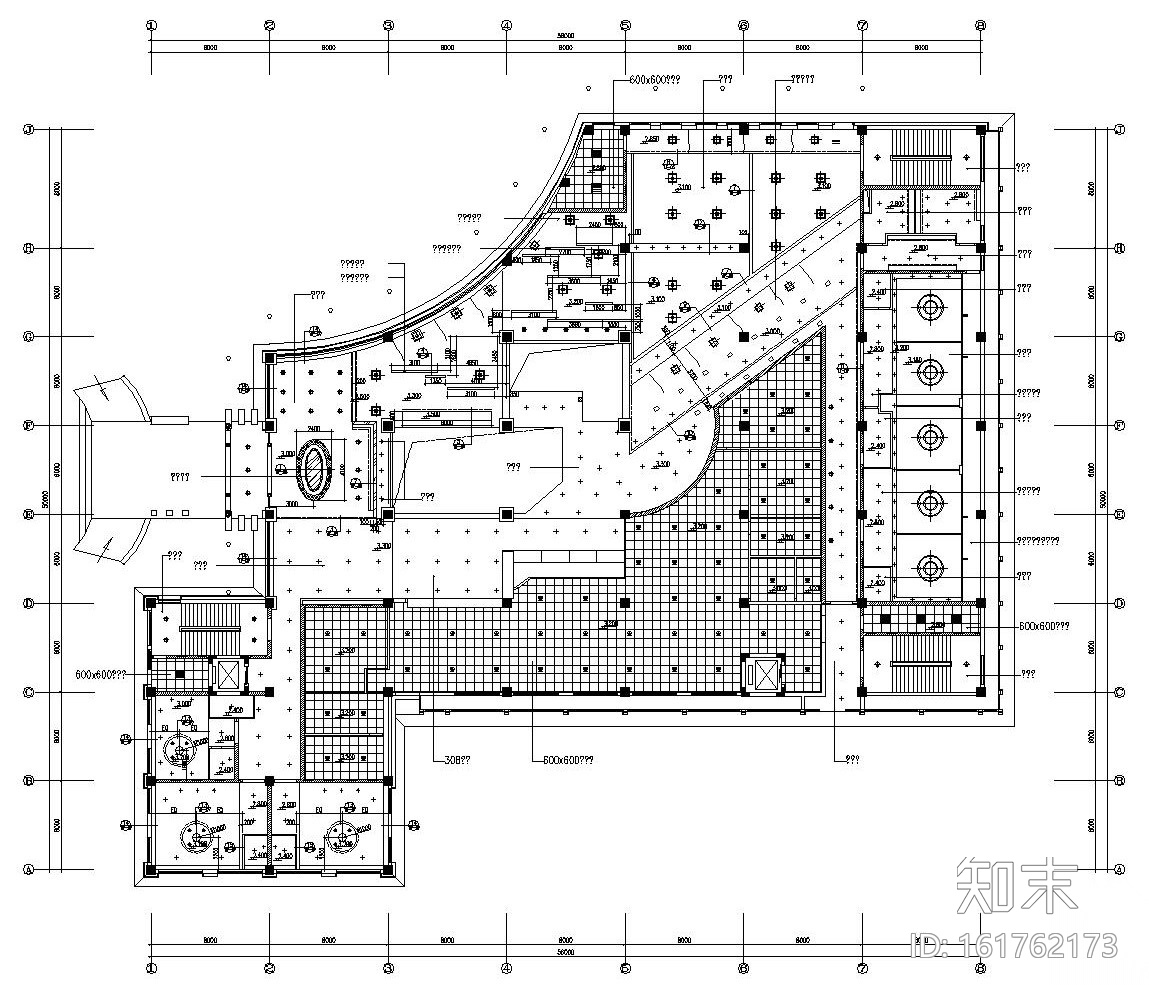 [天津]新中式风格酒楼内部装修全套施工图施工图下载【ID:161762173】