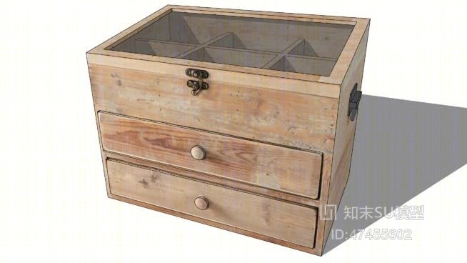 床头柜SU模型下载【ID:218003750】