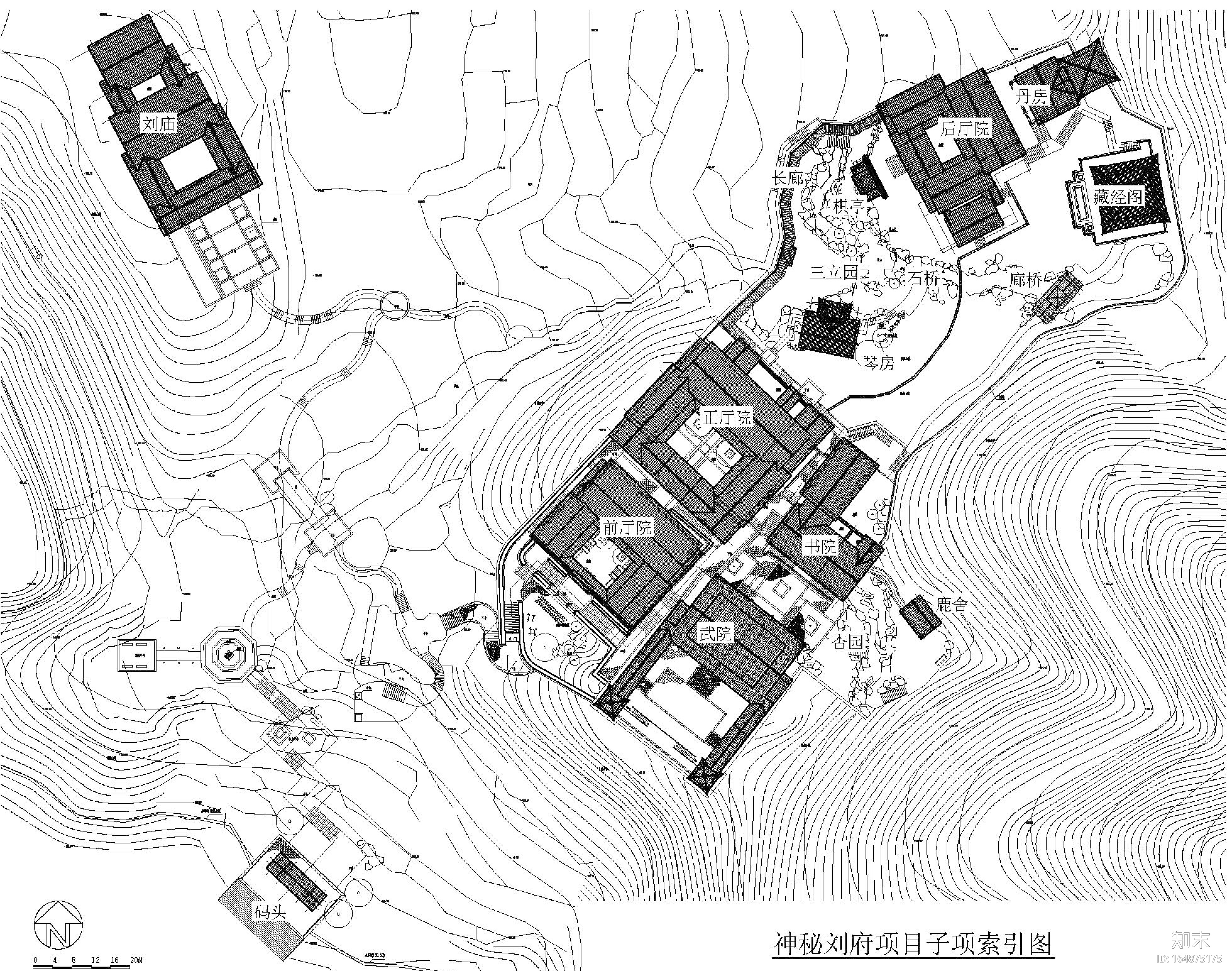 某景区中国古建筑施工图纸施工图下载【ID:164875175】