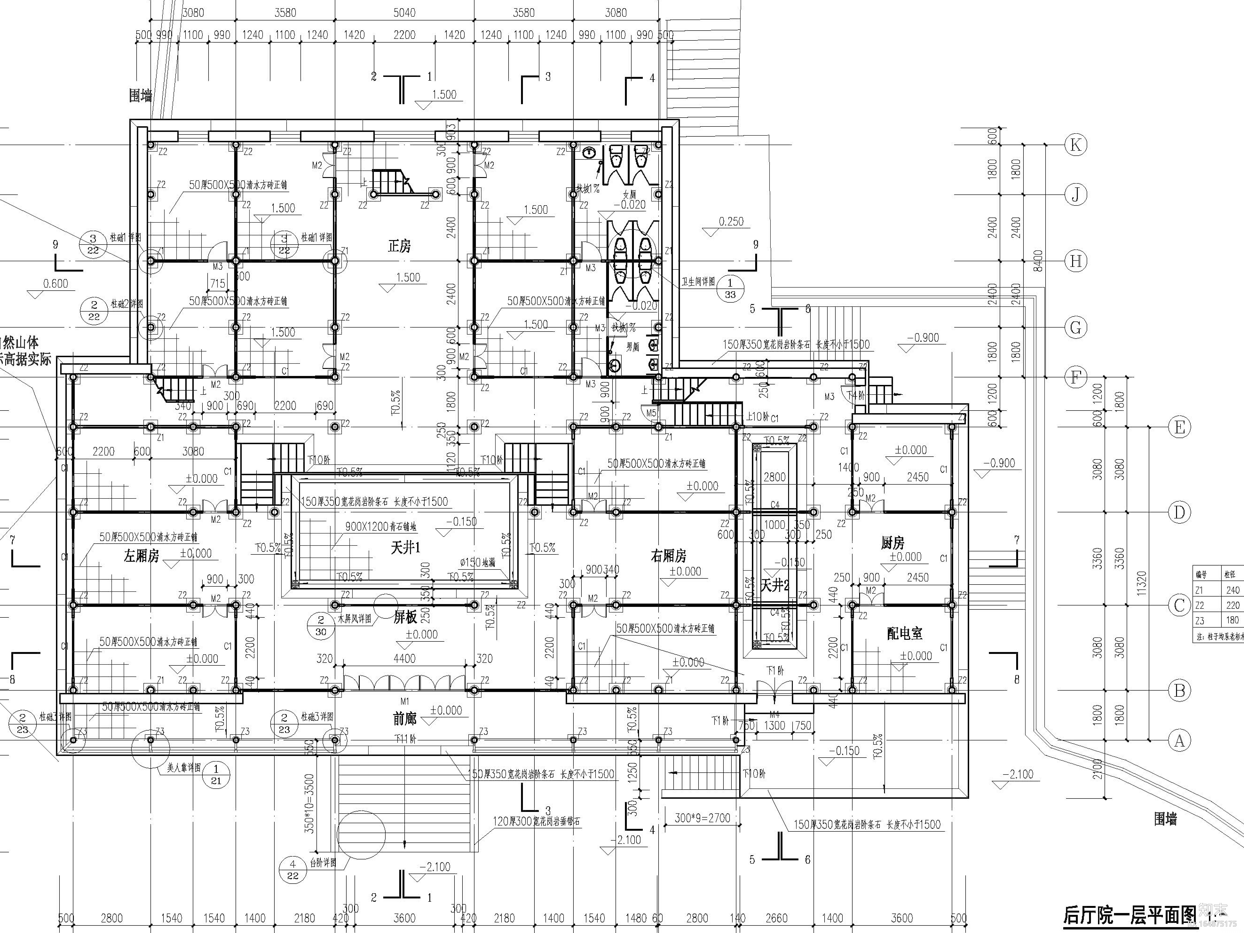 某景区中国古建筑施工图纸施工图下载【ID:164875175】