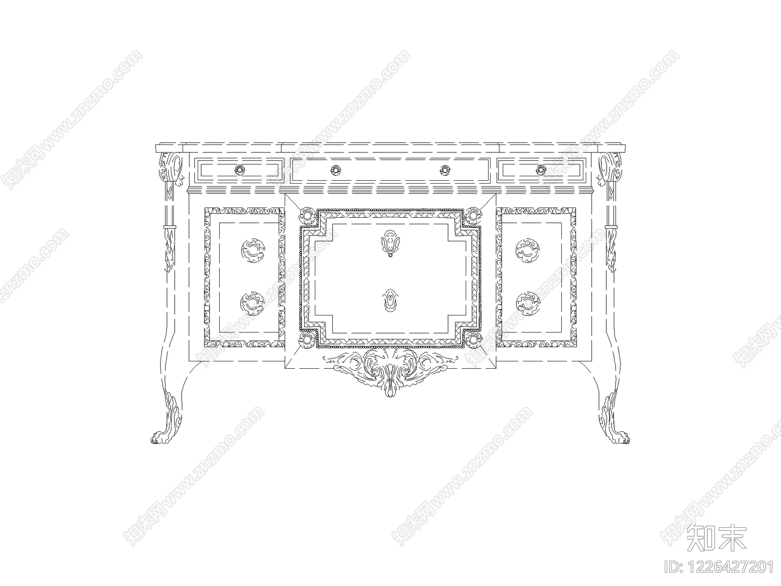 柜子cad施工图下载【ID:1226427201】
