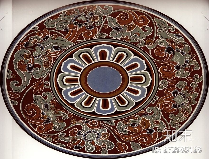 藏式彩绘贴图下载【ID:272985128】