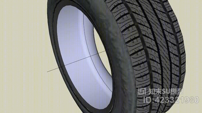 汽车轮胎-SU模型下载【ID:423321980】