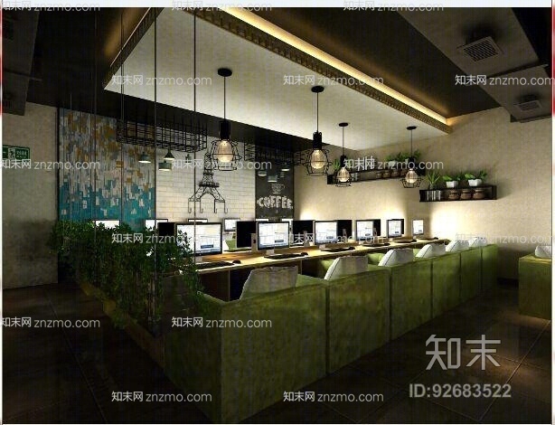 现代网咖3D模型下载【ID:92683522】