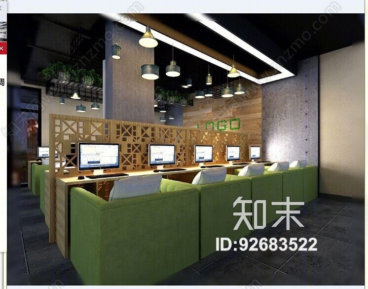 现代网咖3D模型下载【ID:92683522】