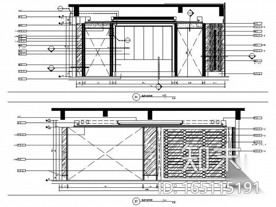 [浙江]50个亿精品别墅区现代风格售楼处室内装修设计施工...cad施工图下载【ID:165115189】