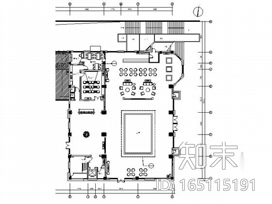 [浙江]50个亿精品别墅区现代风格售楼处室内装修设计施工...cad施工图下载【ID:165115189】