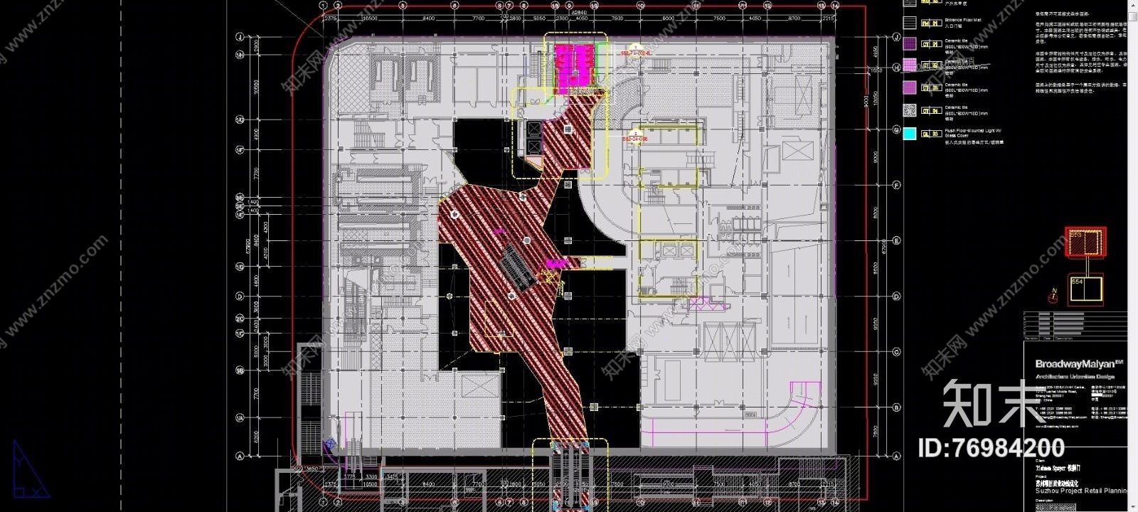 江苏苏华路北553号地块商场（CAD施工图纸）施工图下载【ID:76984200】