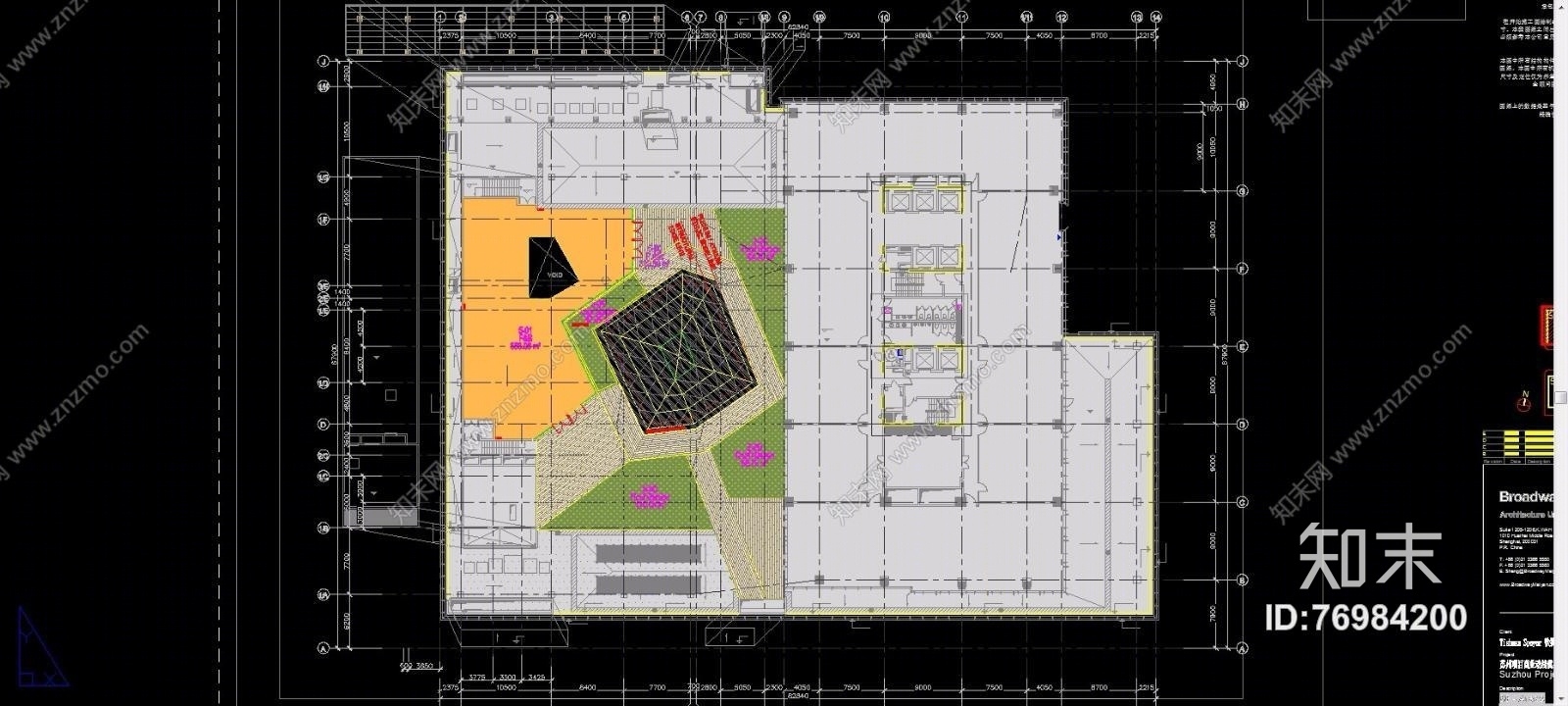 江苏苏华路北553号地块商场（CAD施工图纸）施工图下载【ID:76984200】