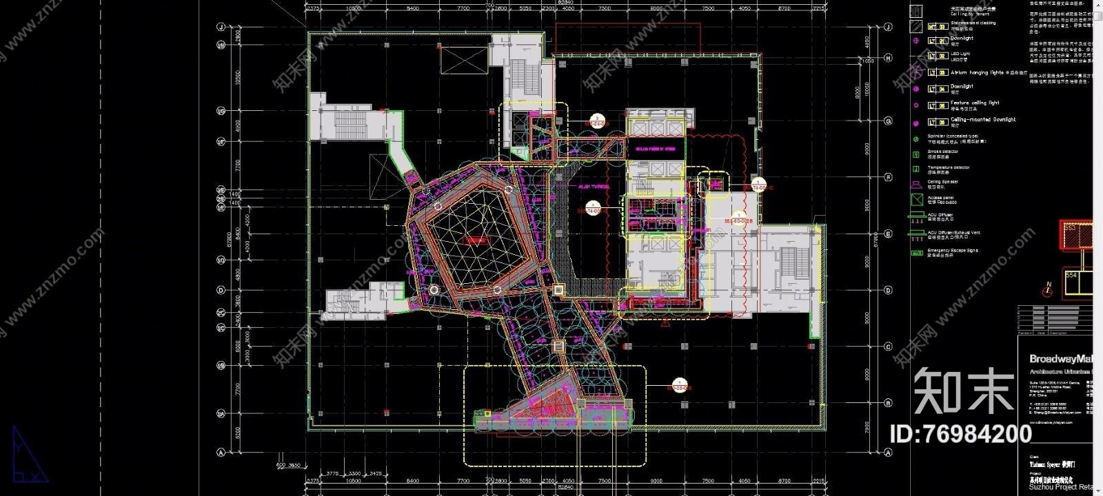 江苏苏华路北553号地块商场（CAD施工图纸）施工图下载【ID:76984200】