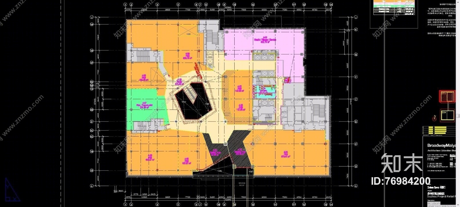 江苏苏华路北553号地块商场（CAD施工图纸）施工图下载【ID:76984200】