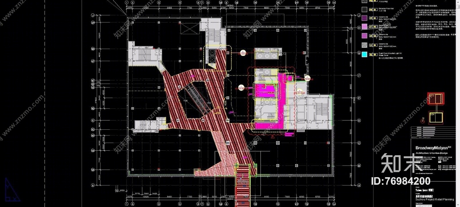 江苏苏华路北553号地块商场（CAD施工图纸）施工图下载【ID:76984200】