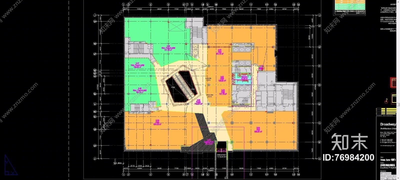 江苏苏华路北553号地块商场（CAD施工图纸）施工图下载【ID:76984200】