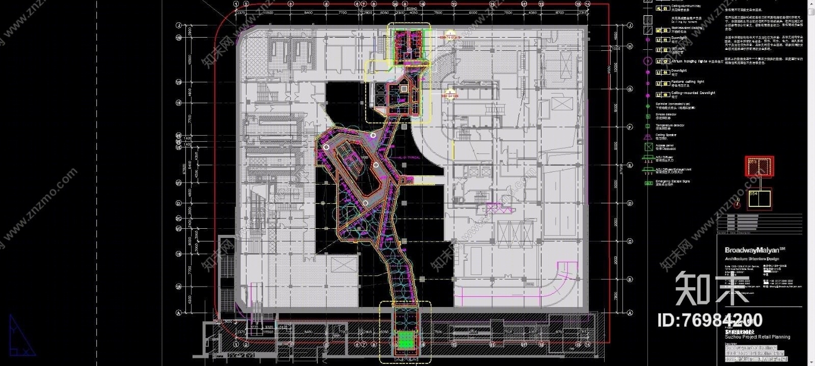 江苏苏华路北553号地块商场（CAD施工图纸）施工图下载【ID:76984200】