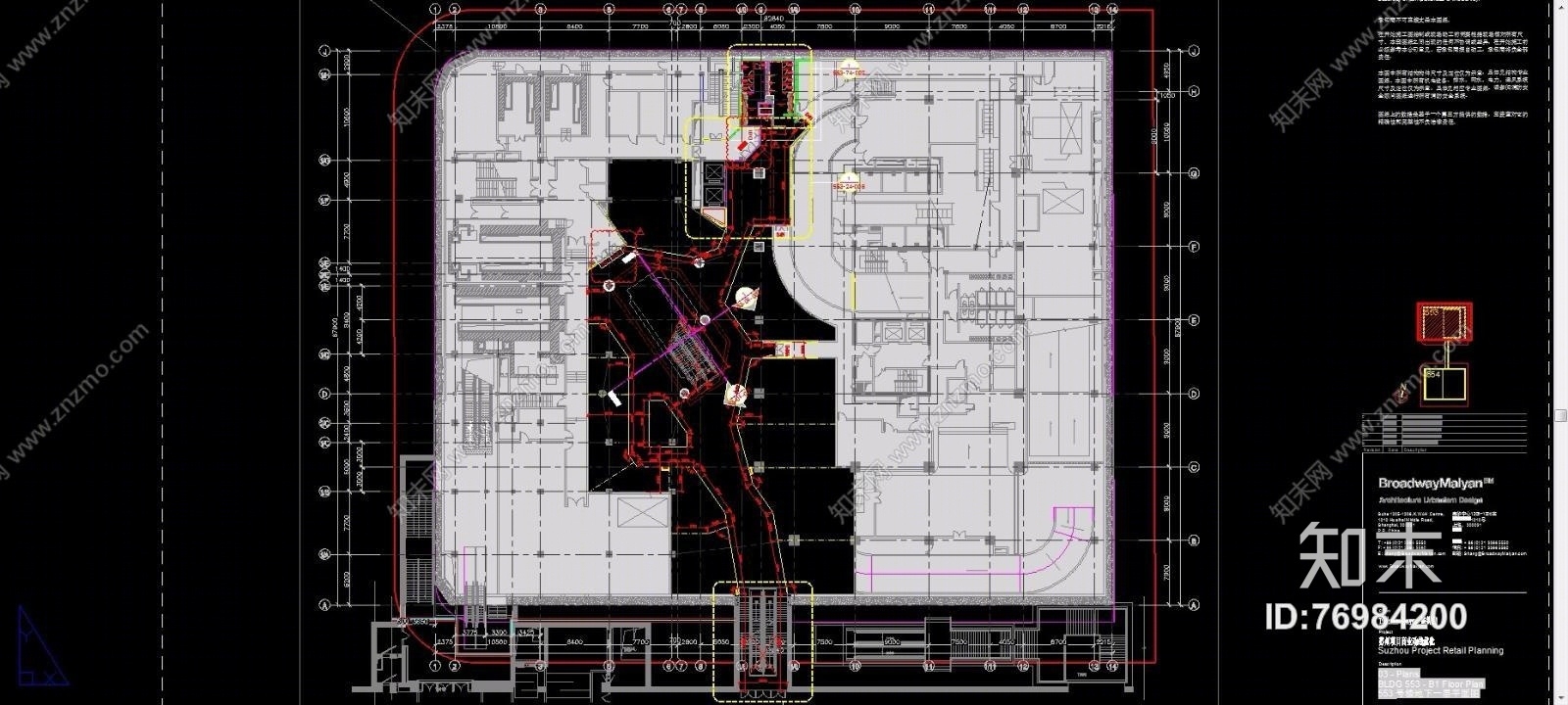 江苏苏华路北553号地块商场（CAD施工图纸）施工图下载【ID:76984200】