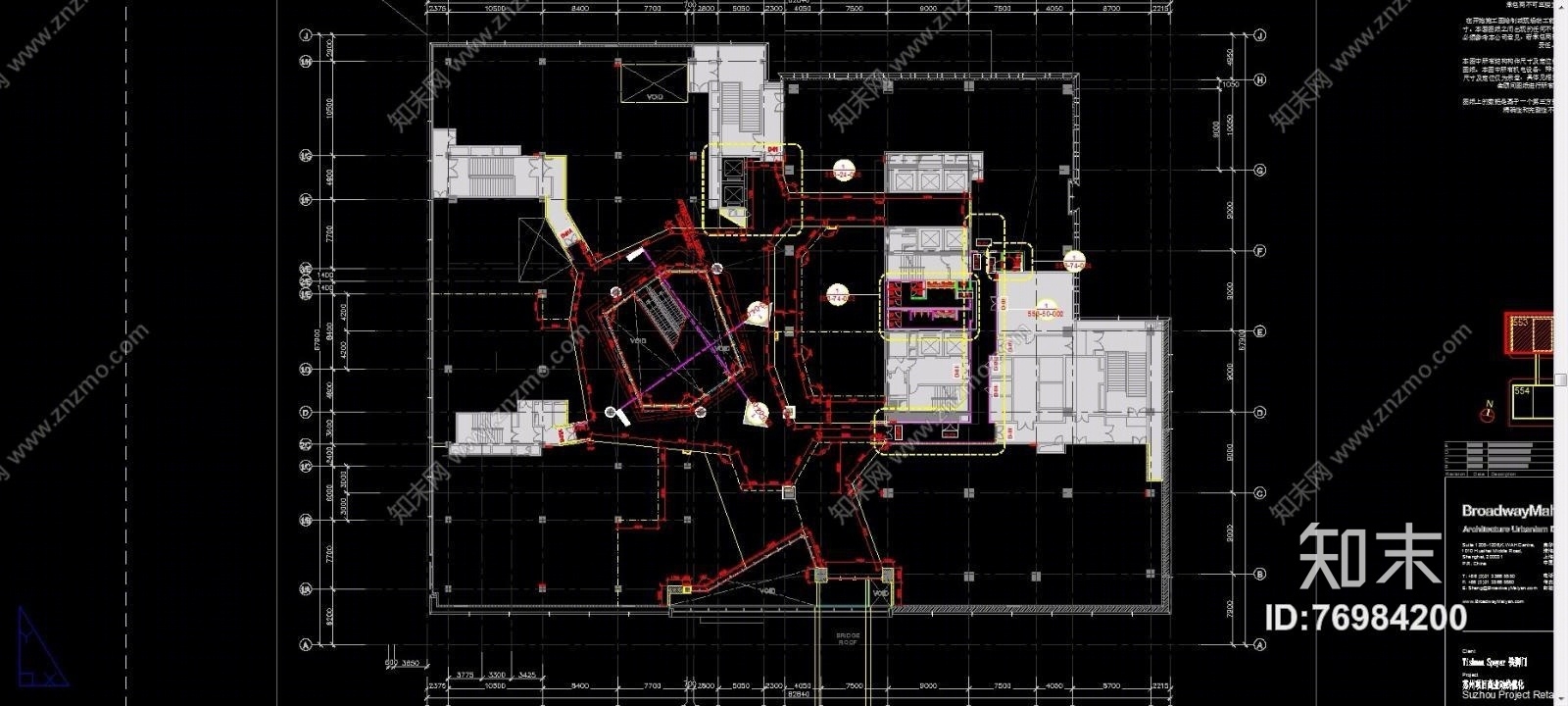 江苏苏华路北553号地块商场（CAD施工图纸）施工图下载【ID:76984200】