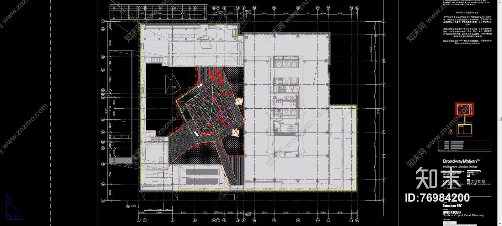 江苏苏华路北553号地块商场（CAD施工图纸）施工图下载【ID:76984200】