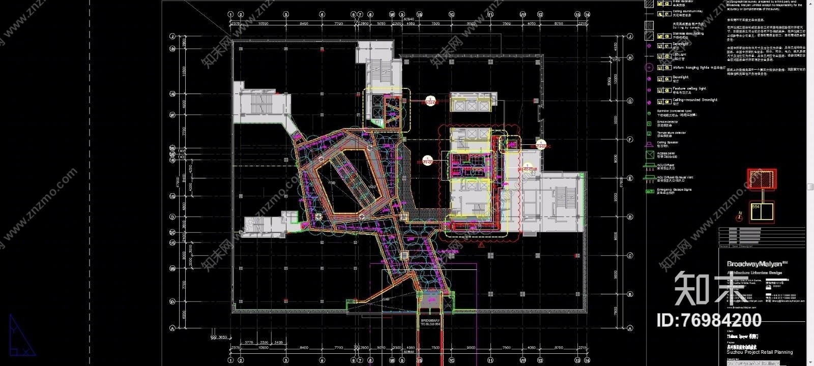 江苏苏华路北553号地块商场（CAD施工图纸）施工图下载【ID:76984200】