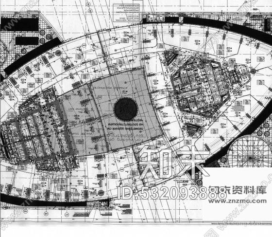 施工图莫斯科著名大厦时尚璀璨电梯厅装修图含效果施工图下载【ID:532093888】