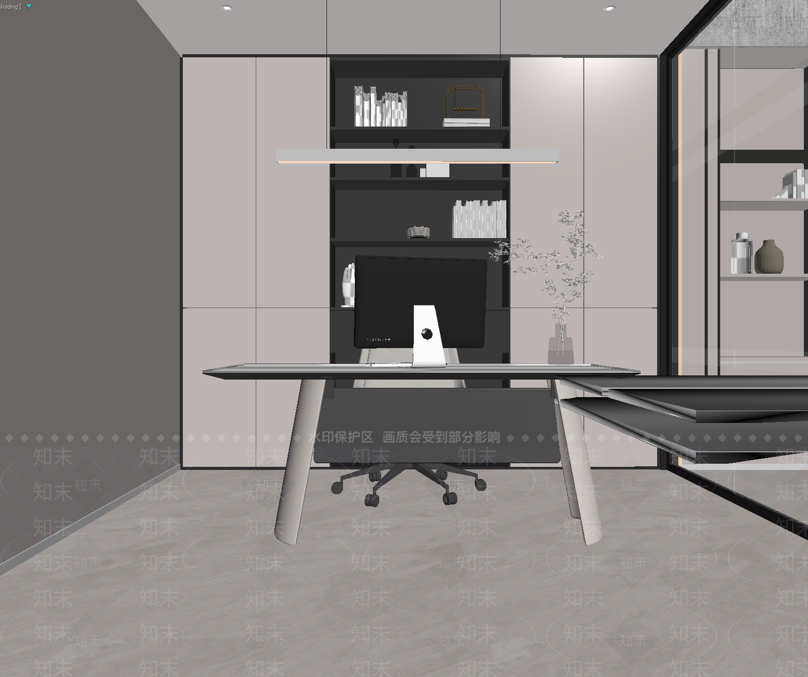 现代办公室3D模型下载【ID:1214840450】