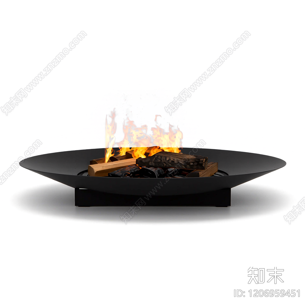 户外火盆装饰组件3D模型下载【ID:1206959451】