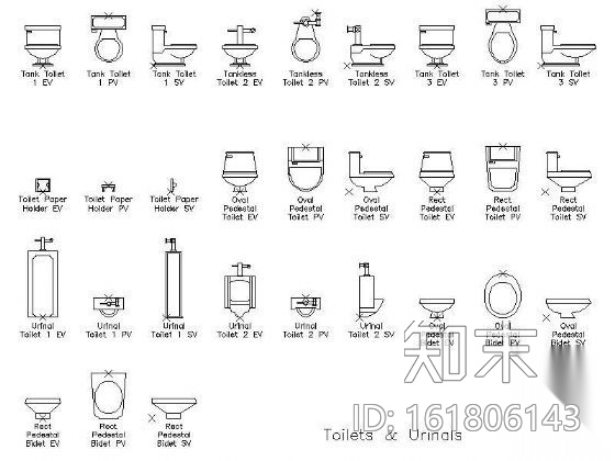 马桶cad施工图下载【ID:161806143】