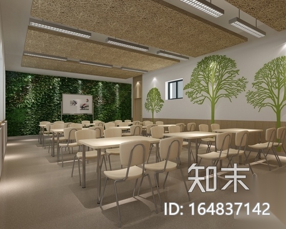 [原创]现代风格小学室内设计装修施工图（含高清效果cad施工图下载【ID:164837142】