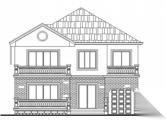 [松江]某豪华小区建筑楼群建筑施工图（办公楼、别墅、会...施工图下载【ID:165142131】