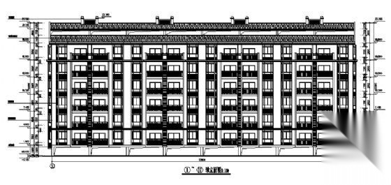 某住宅小区——2号住宅楼单体建筑方案图cad施工图下载【ID:149849165】