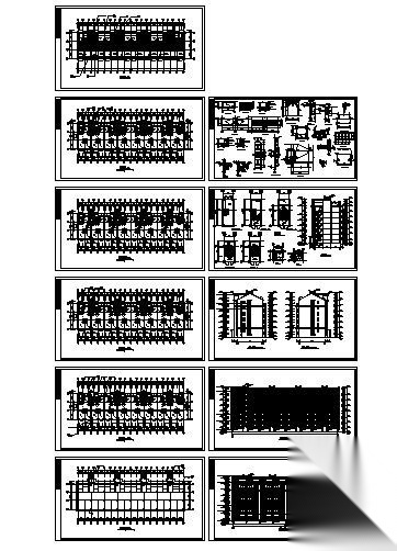 某住宅小区——2号住宅楼单体建筑方案图cad施工图下载【ID:149849165】