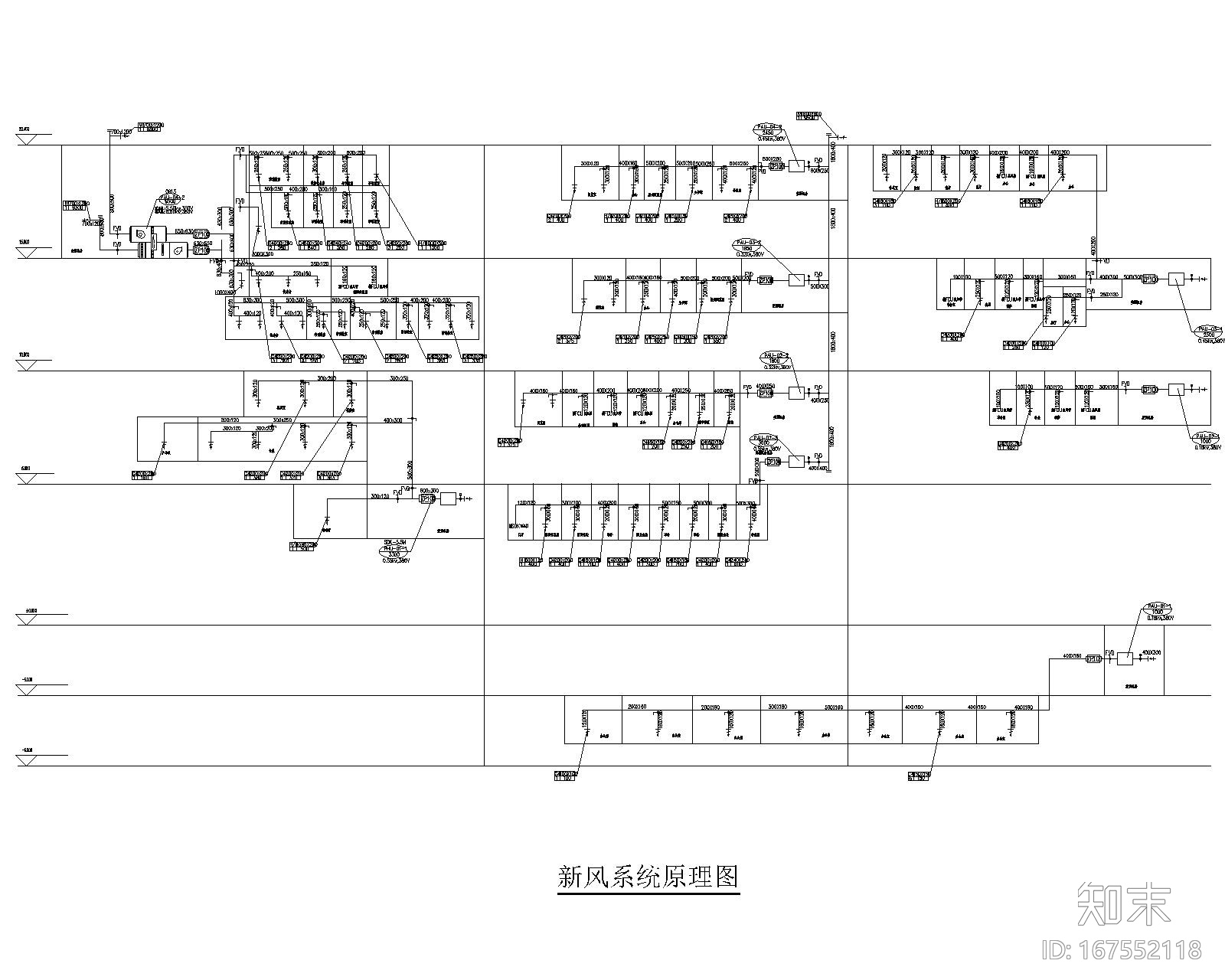 河南四层城市规划展览馆综合楼暖通施工图施工图下载【ID:167552118】