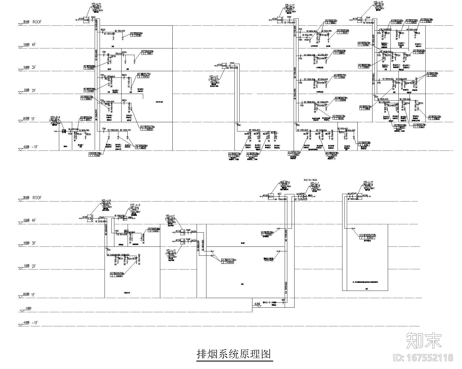 河南四层城市规划展览馆综合楼暖通施工图施工图下载【ID:167552118】