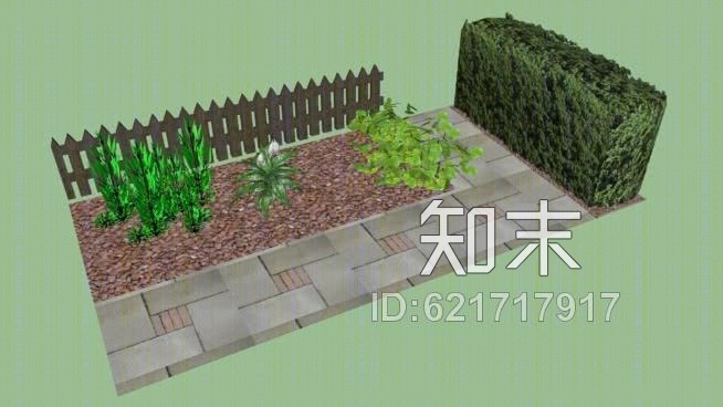 绿色花园前沿SU模型下载【ID:621717917】