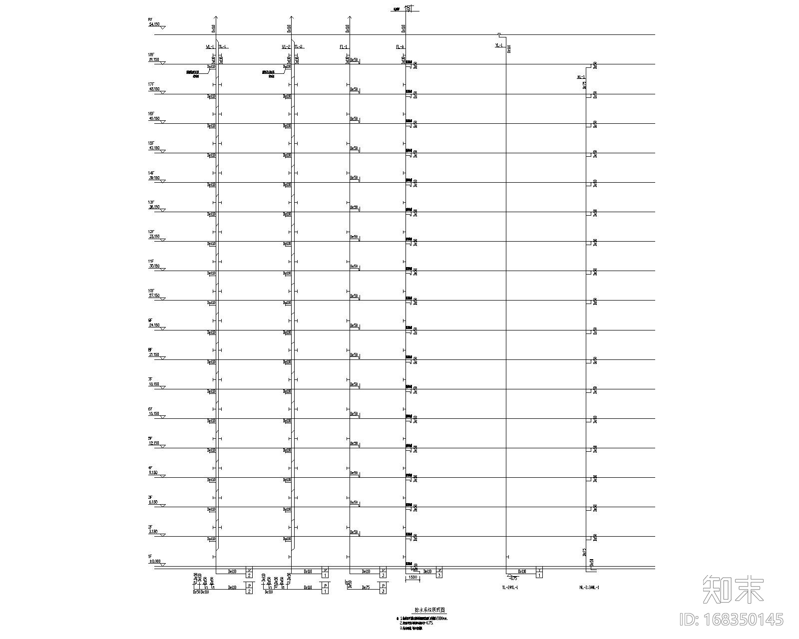 中建威海路项目12#19#楼给排水施工图施工图下载【ID:168350145】