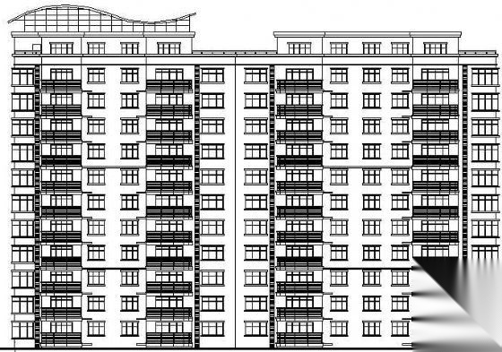 高层住宅建筑方案图cad施工图下载【ID:149856130】