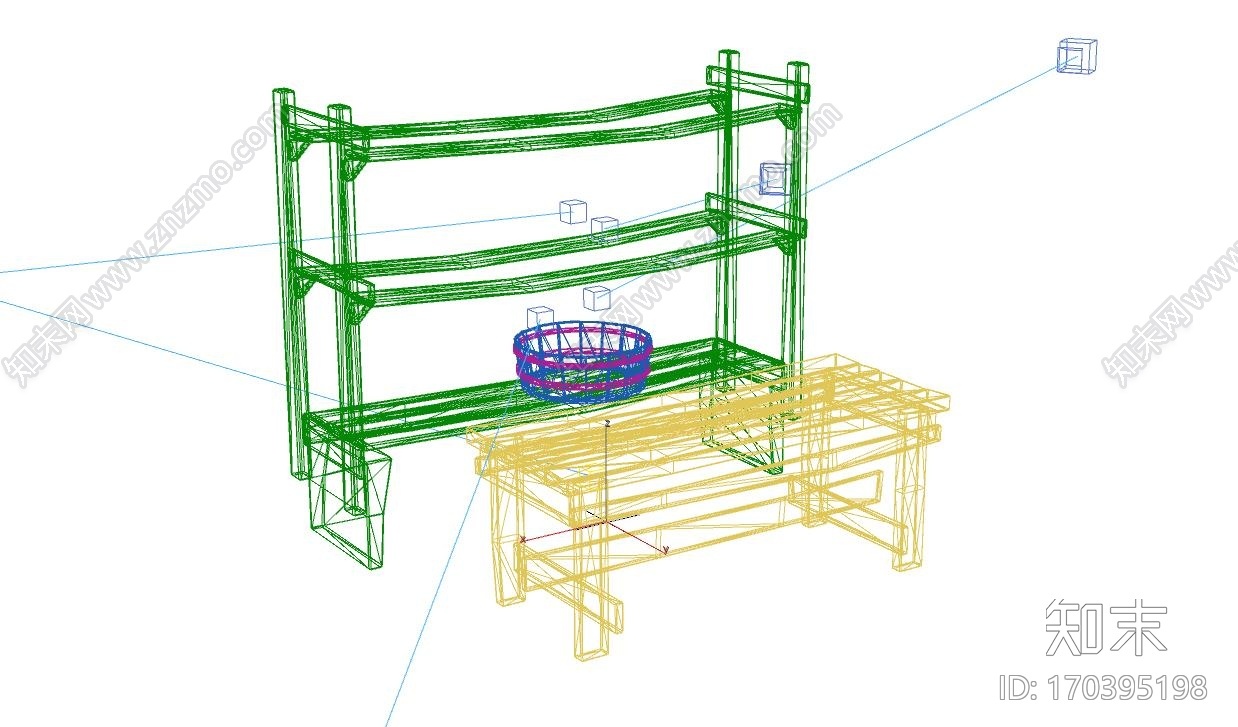 木凳子木架子3D模型CG模型下载【ID:170395198】