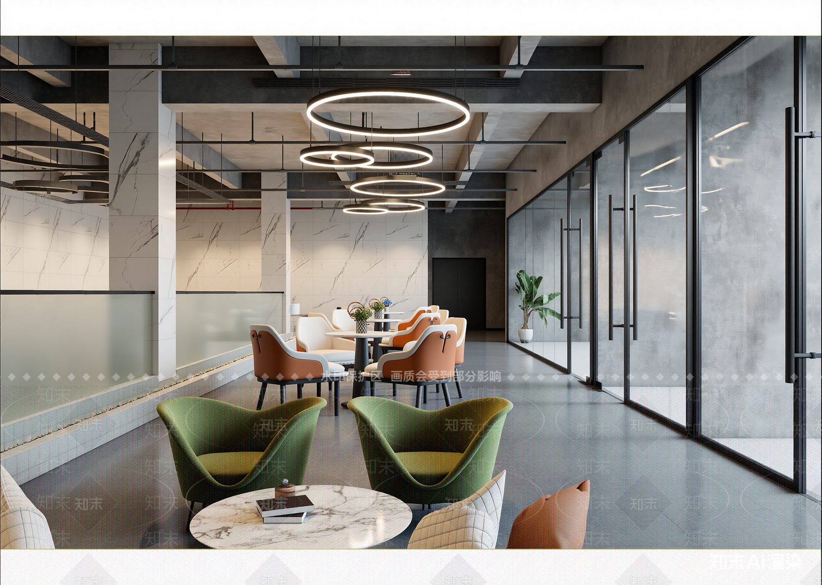 工业办公大厅3D模型下载【ID:1214649195】