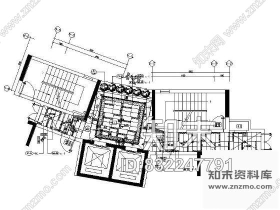 图块/节点电梯厅详图cad施工图下载【ID:832247791】