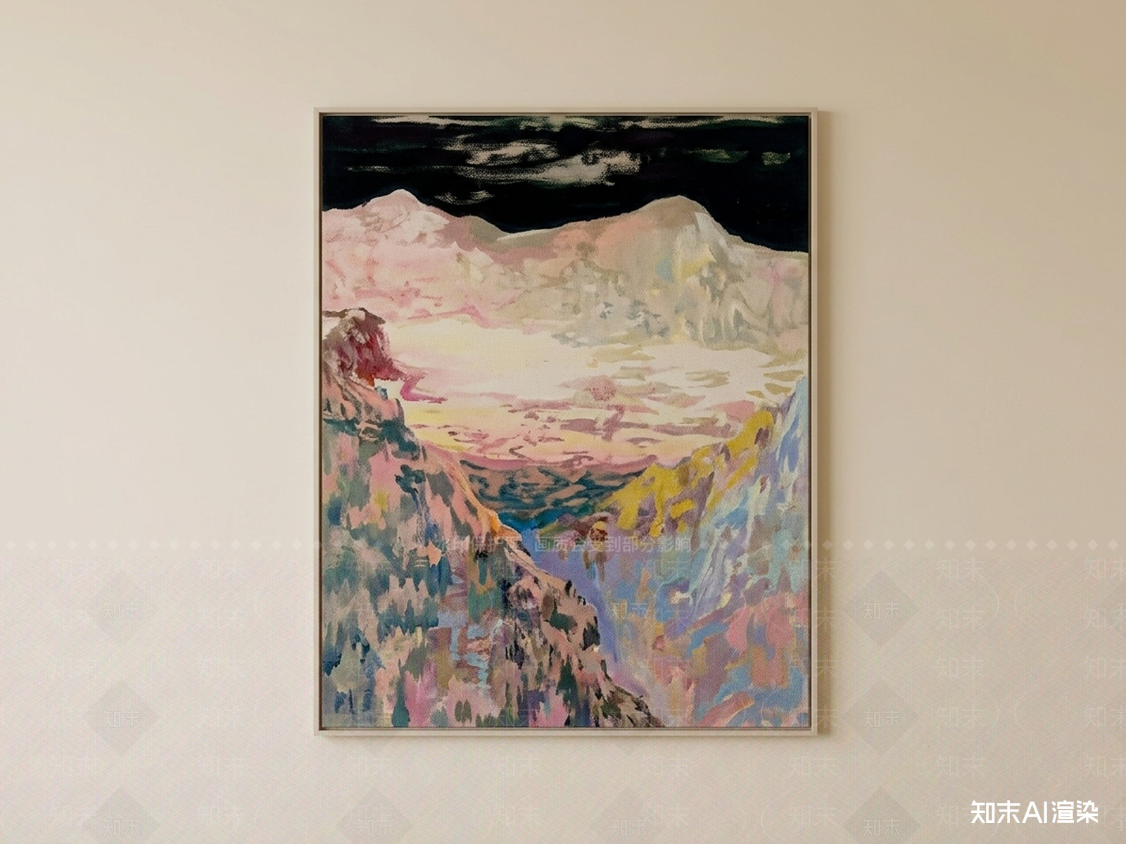 设计感挂画挂画SU模型下载【ID:1227499098】