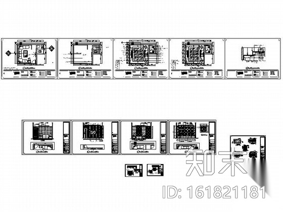 豪华KTV包厢室内装修图cad施工图下载【ID:161821181】