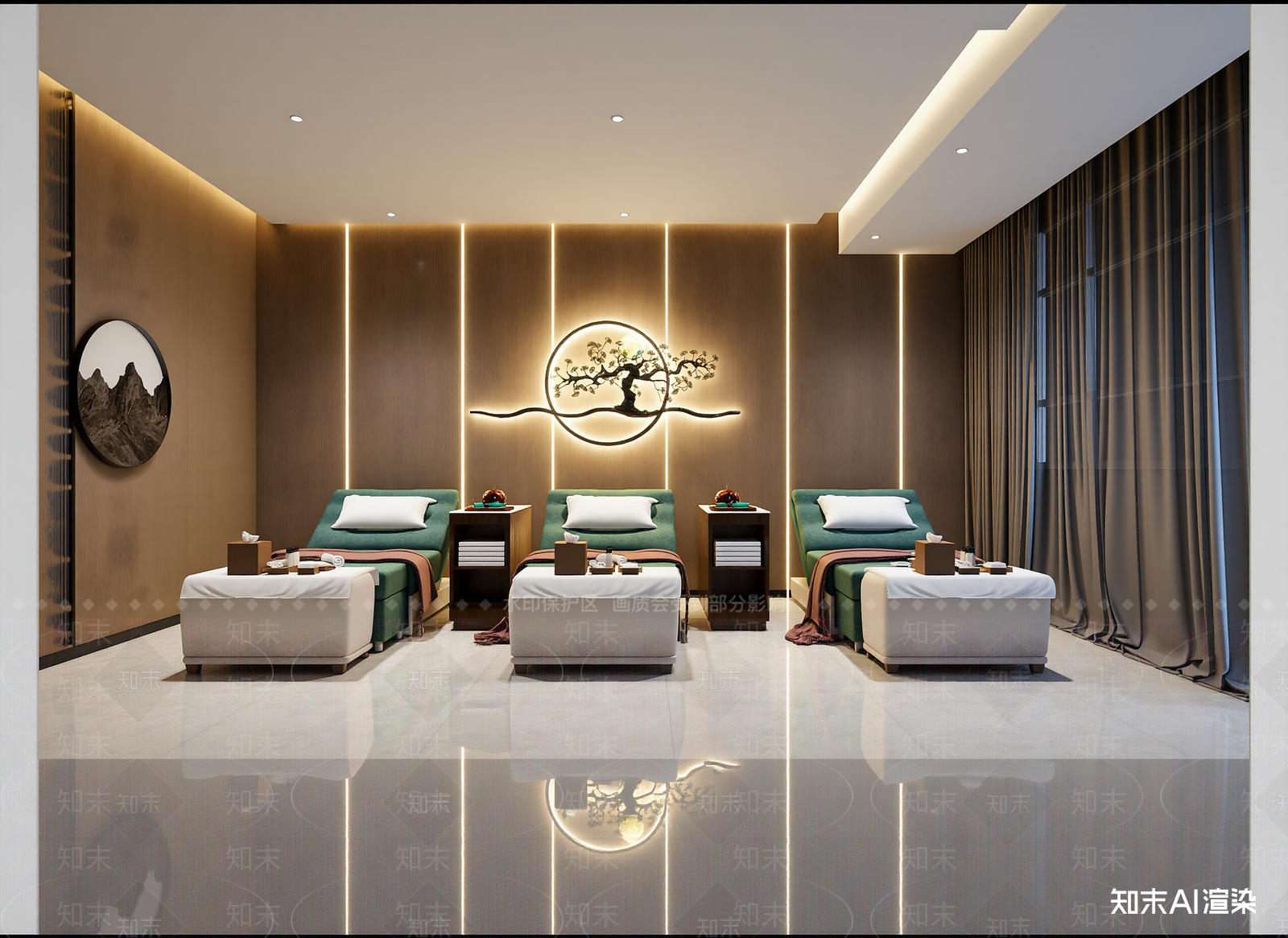 新中式美容院3D模型下载【ID:1214132739】