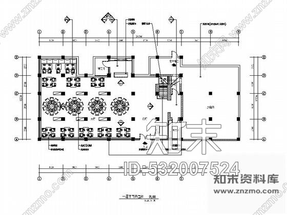 施工图江苏某名连锁餐馆室内装修施工图cad施工图下载【ID:532007524】