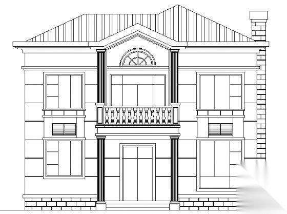 某二层私家别墅建筑结构施工图cad施工图下载【ID:149921120】