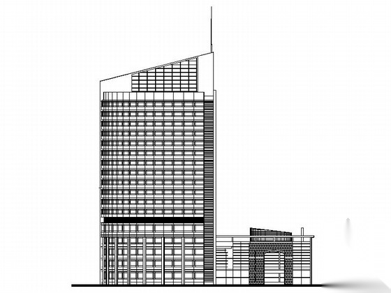 [上海]某知名大学十七层附属医院建筑方案图cad施工图下载【ID:166708105】