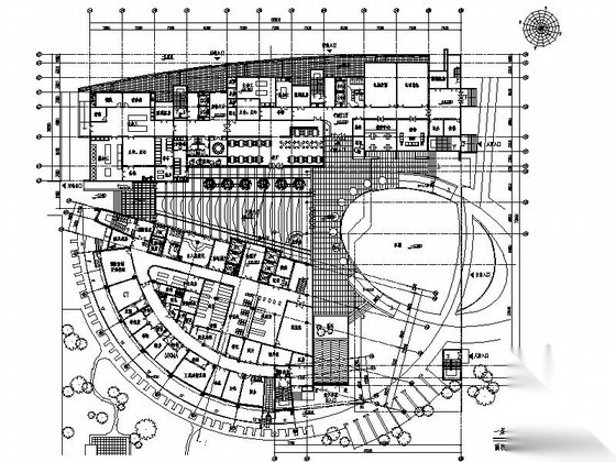 [上海]某知名大学十七层附属医院建筑方案图cad施工图下载【ID:166708105】