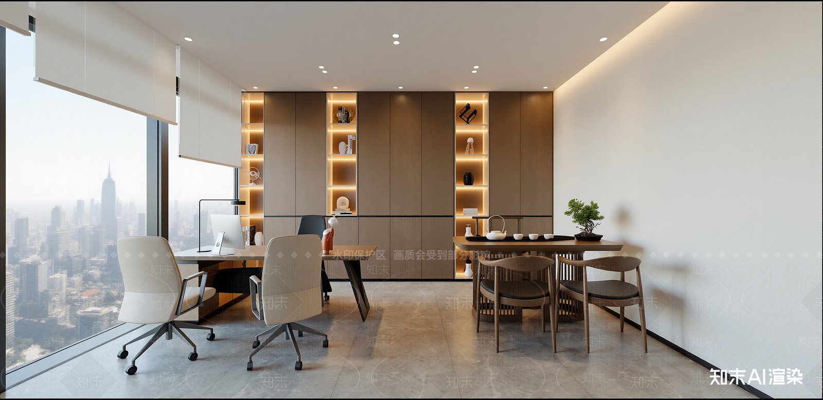 现代办公区SU模型下载【ID:1216062610】