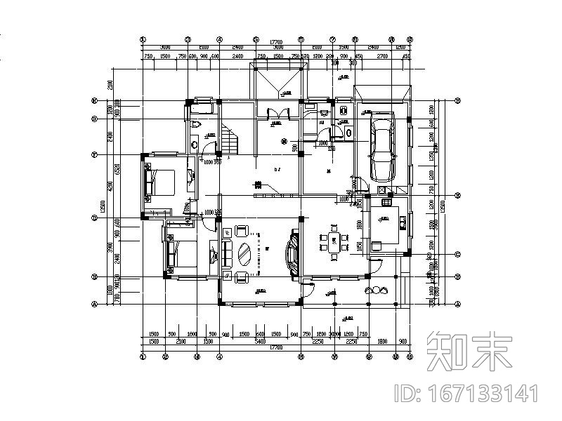 整套欧式别墅设计施工图cad施工图下载【ID:167133141】