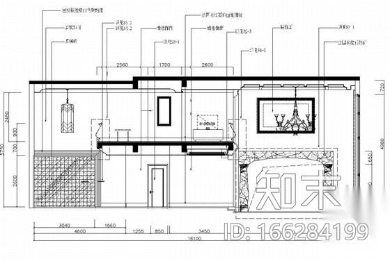 美式新古典别墅室内设计施工图（含实景照片）cad施工图下载【ID:166284199】