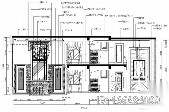 美式新古典别墅室内设计施工图（含实景照片）cad施工图下载【ID:166284199】